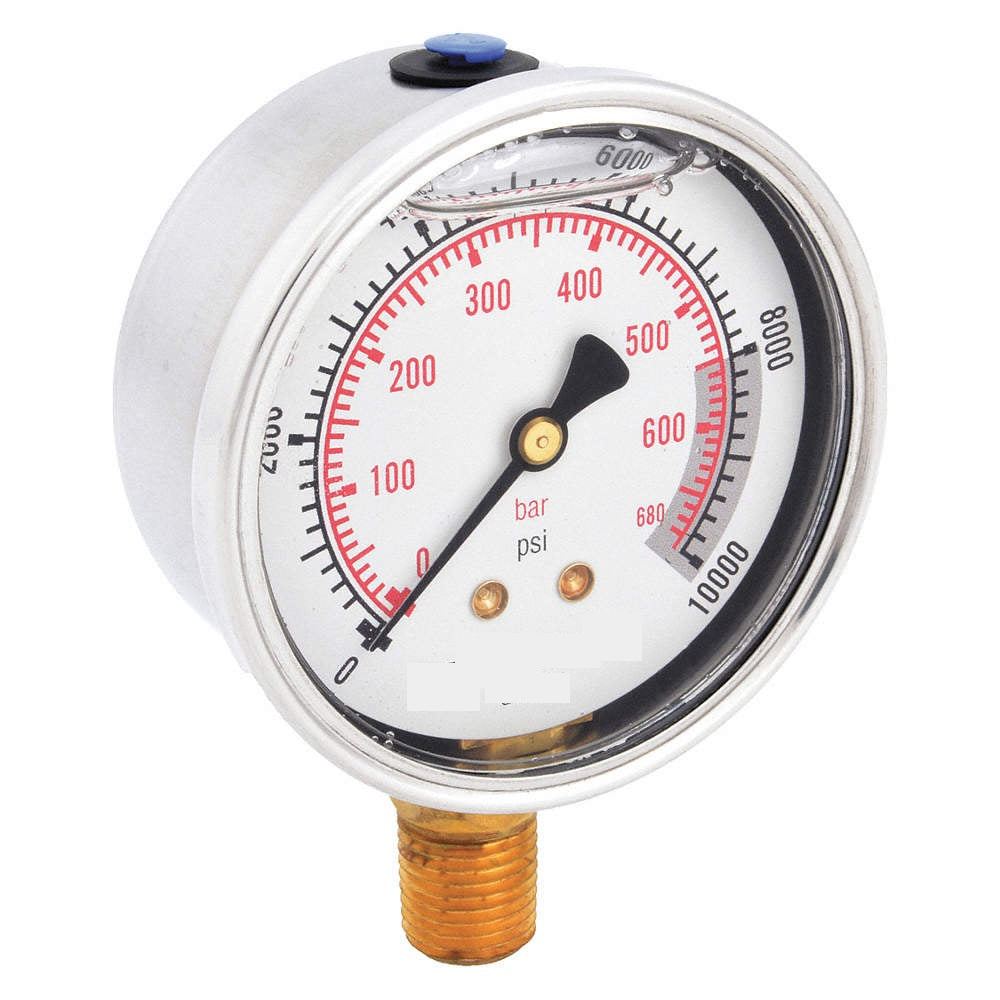 2.5" DIAL PRESSURE 10,000 PSI LOW 0.25"