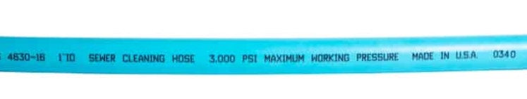 LOW PRESSURE HOSE 1" x 500' 3000 PSI MALE X MALE PORT
