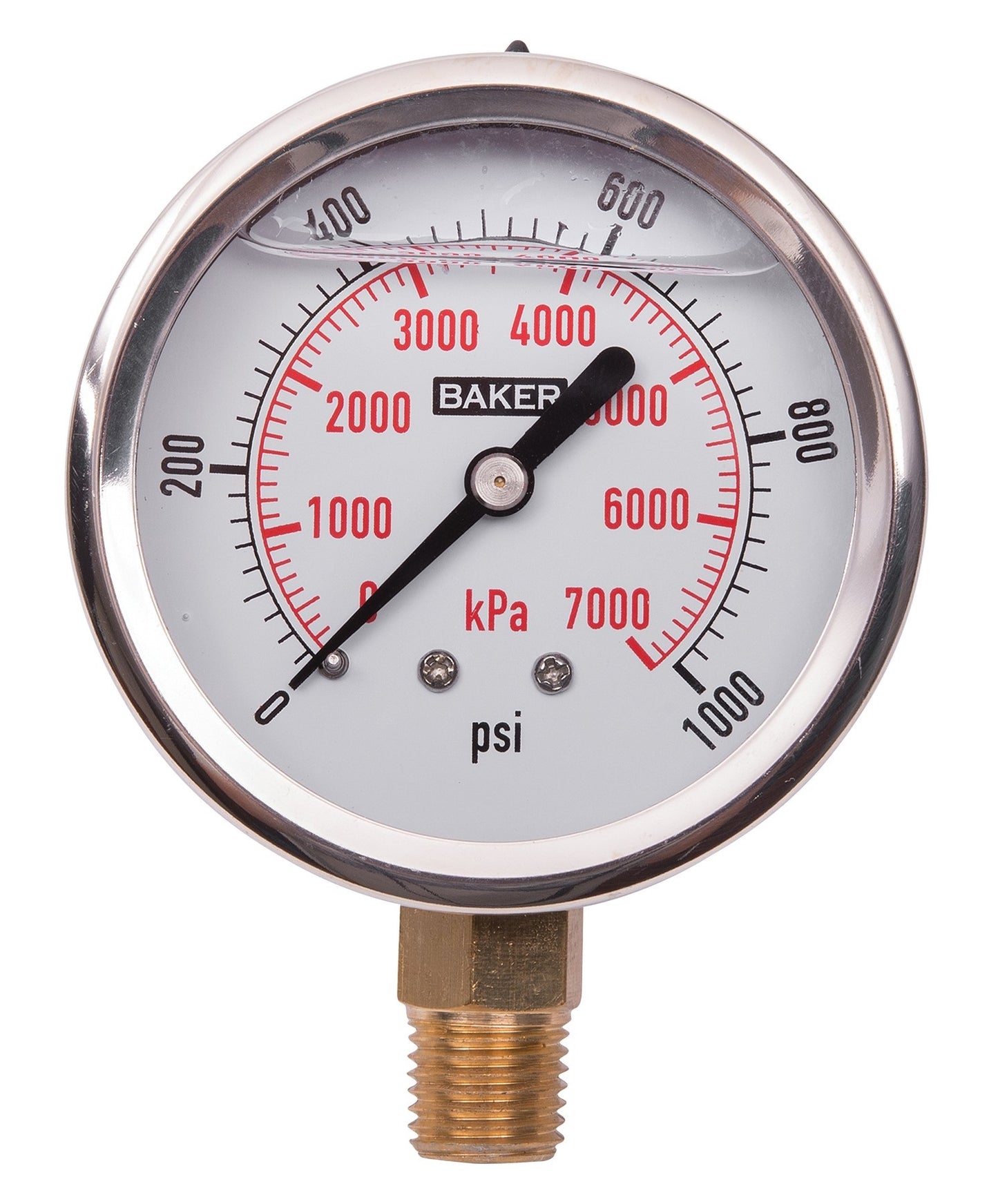 2.5" PRESSURE DIAL 1000 PSI 0.25" LOW