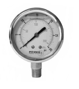 2,5" CADRAN PRESSION 0-30 PSI BAS ,25"