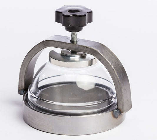 COMPLETE 5" LEVEL GLASS SET IN STAINLESS STEEL