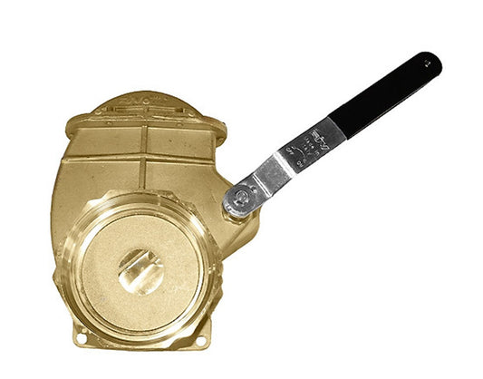 RIV 6" FLG X FNPT BRASS LEVER VALVE