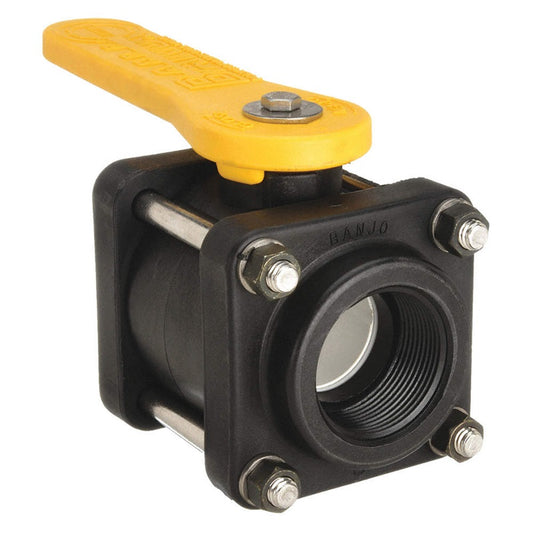 3" POLY BALL VALVE - FNPT X FNPT - BANJO