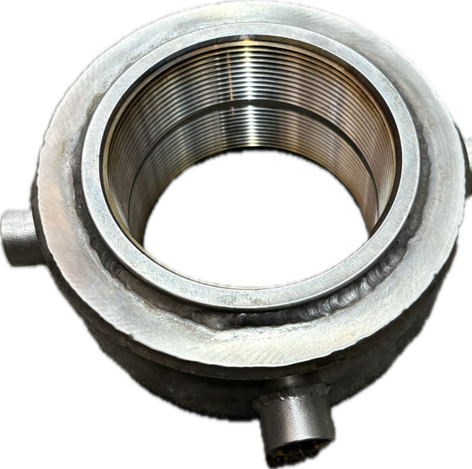 6" Stainless Steel Donut-Type Heated Collar FNPTF x FNPT