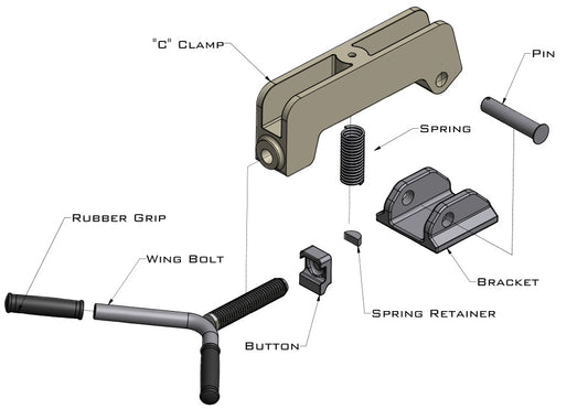 TRANSWAY DOOR HANDLE CLAMP